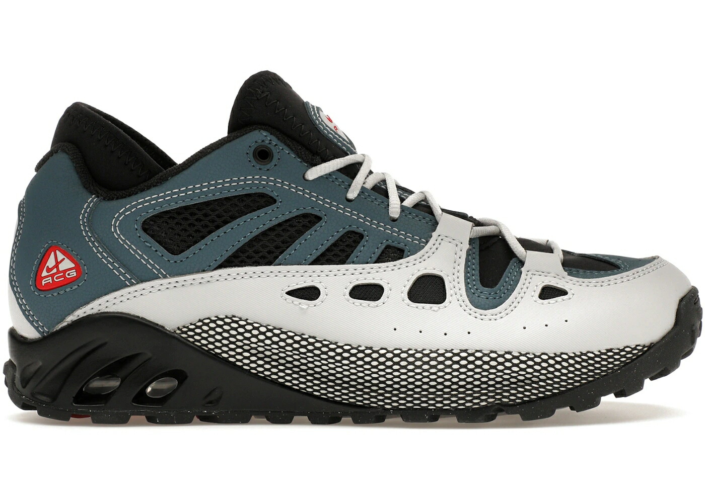 ナイキ 灰色 グレー 緑 グリーン 赤 レッド 黒色 ブラック スニーカー メンズ NIKE ACG AIR EXPLORAID NEUTRAL GREY ASH GREEN / ASH GREEN VARSITY RED BLACK