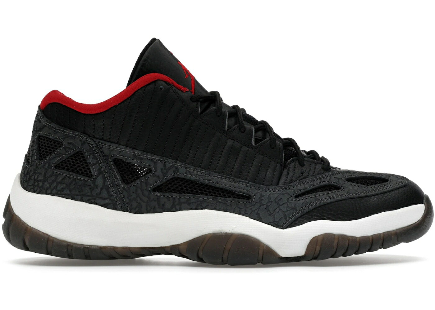 ナイキ ジョーダン 黒色 ブラック 赤 レッド チャコール スニーカー メンズ JORDAN 11 RETRO LOW IE BRED / BLACK VARSITY RED DARK CHARCOAL 66,330円