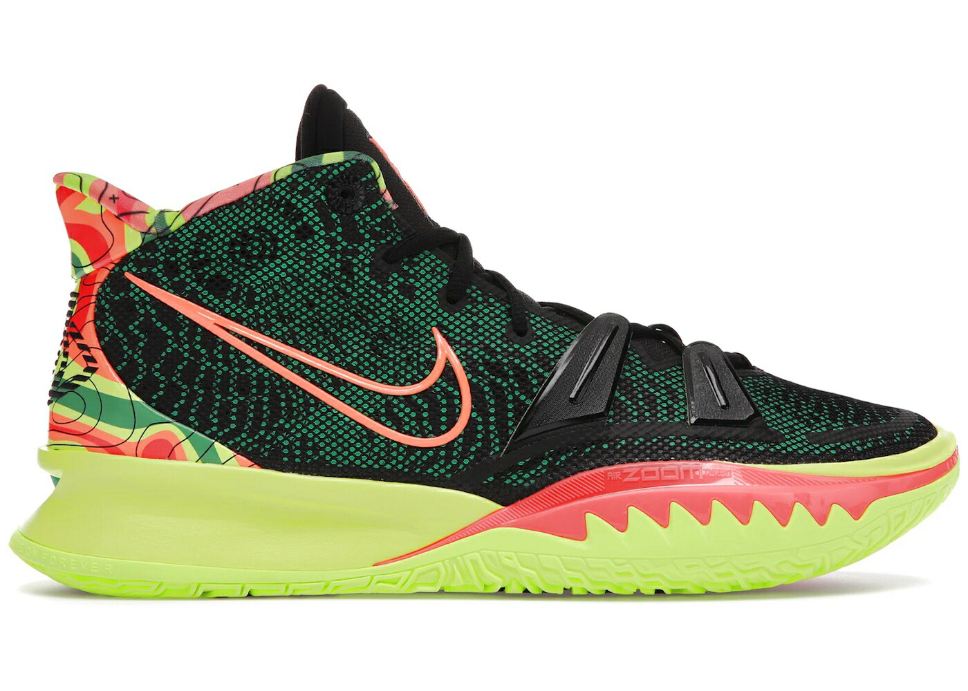 ナイキ カイリー 黒いこと 黒いこと 闘技場 緑 緑であること スニーカー メンズ NIKE KYRIE 7 WEATHERMAN ALTERNATE / BLACK STADIUM GREEN BRIGHT