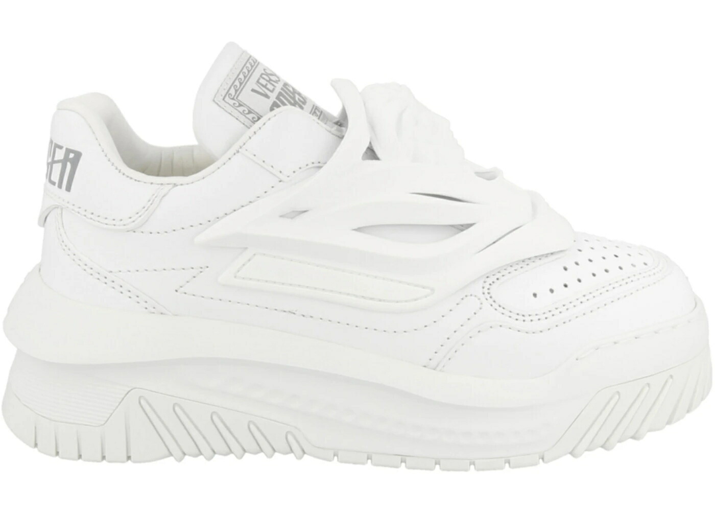 ヴェルサーチェ 思われ人 白いこと 白いこと WOMEN\u0027S スニーカー レディース VERSACE ODISSEA CAGED RUBBER MEDUSA WHITE (WOMEN\u0027S) /