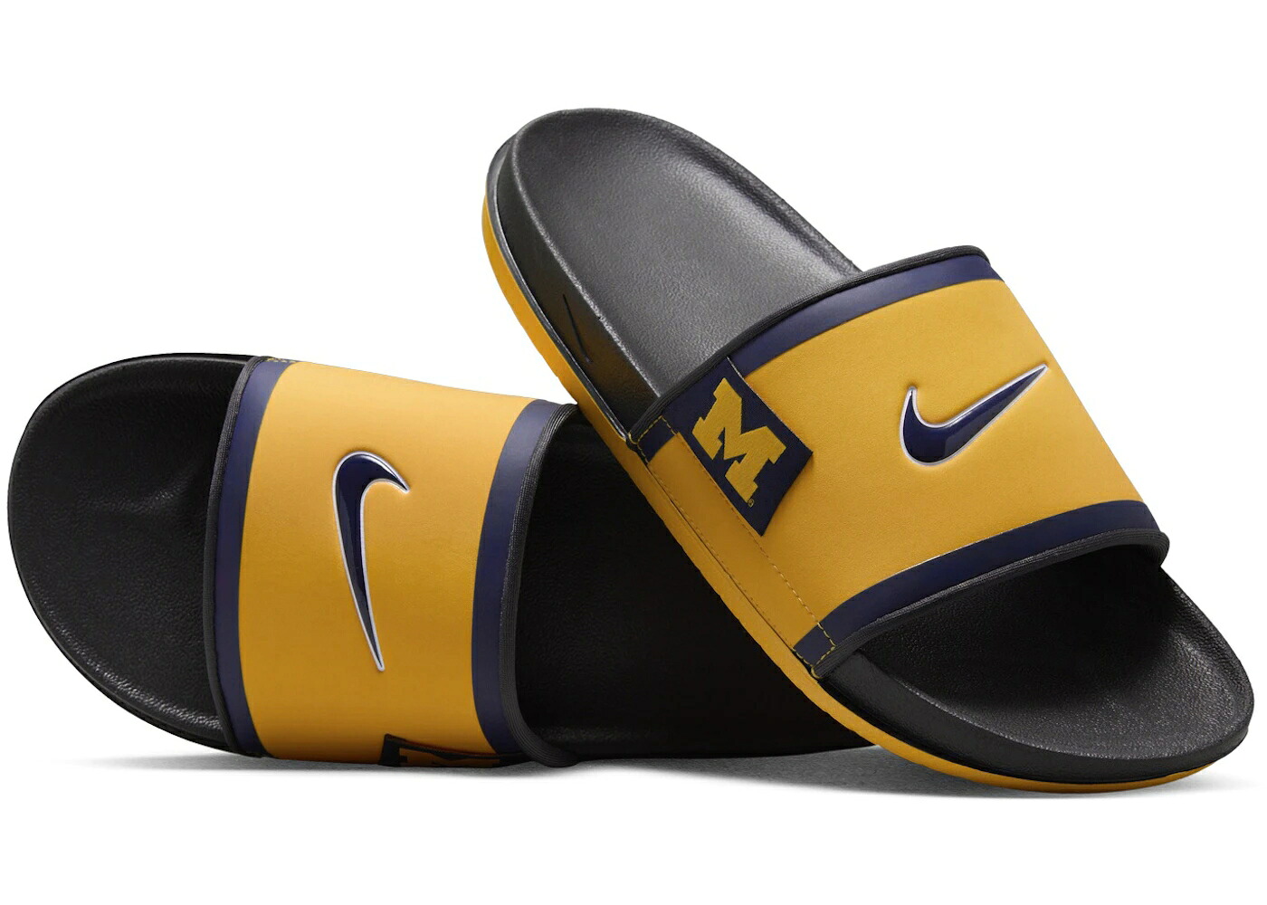 ナイキ サンダル ミシガン 灰色 グレー カレッジ スニーカー メンズ NIKE OFFCOURT SLIDE MICHIGAN / AMARILLO DARK SMOKE GREY COLLEGE