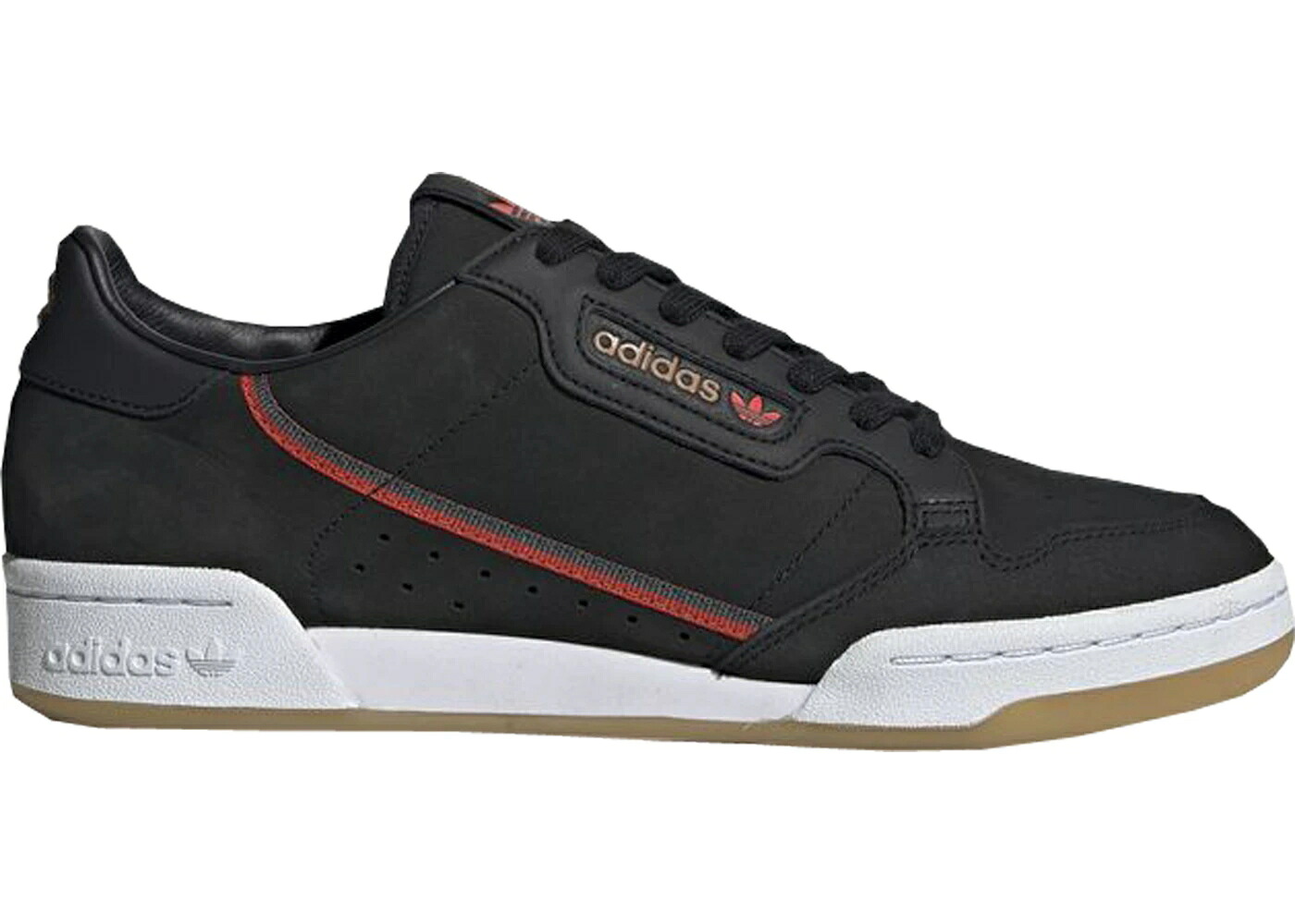 アディダス 黒いこと 黒いこと 薄墨色 薄墨色 中核グループ スニーカー メンズ ADIDAS CONTINENTAL 80 TFL ELIZABETH LINE BLACK SCARLET GREY / CORE BLACK GREY SIX GUM THREE