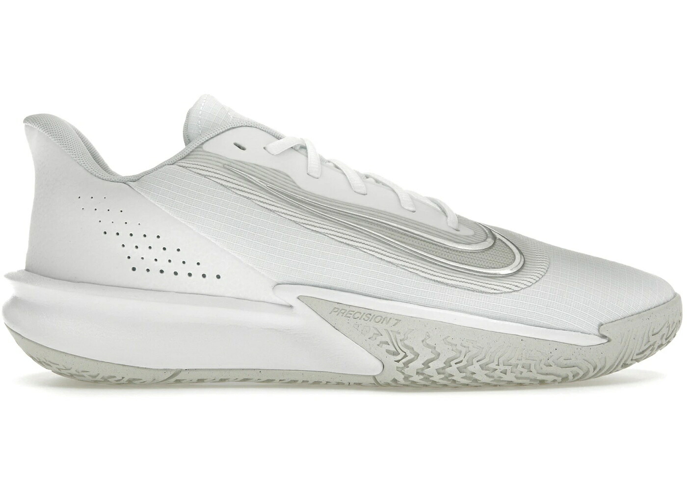 ナイキ 白色 ホワイト スニーカー メンズ NIKE PRECISION VII WHITE PHOTON DUST / WHITE PHOTON DUST LIGHT SMOKE