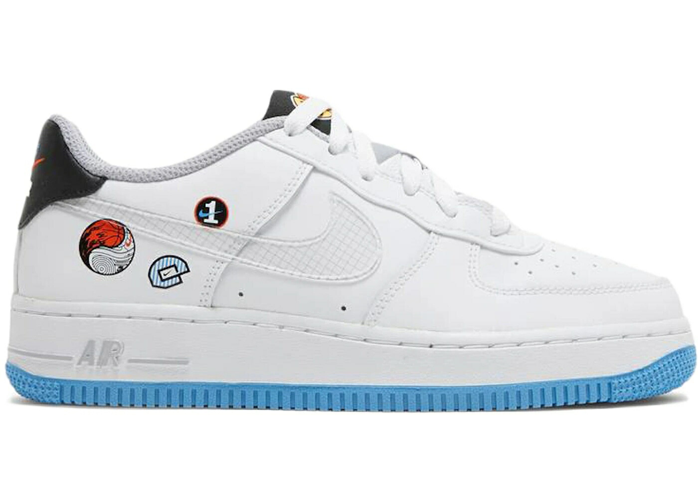 ナイキ 白いこと 白いこと 薄墨色 薄墨色 空軍 お坊っちゃん キッズ NIKE AIR FORCE 1 LOW HAPPY HOOPS (GS) / WHITE MULTI COLOR WOLF GREY もの言う花 マタニティ スニーカー