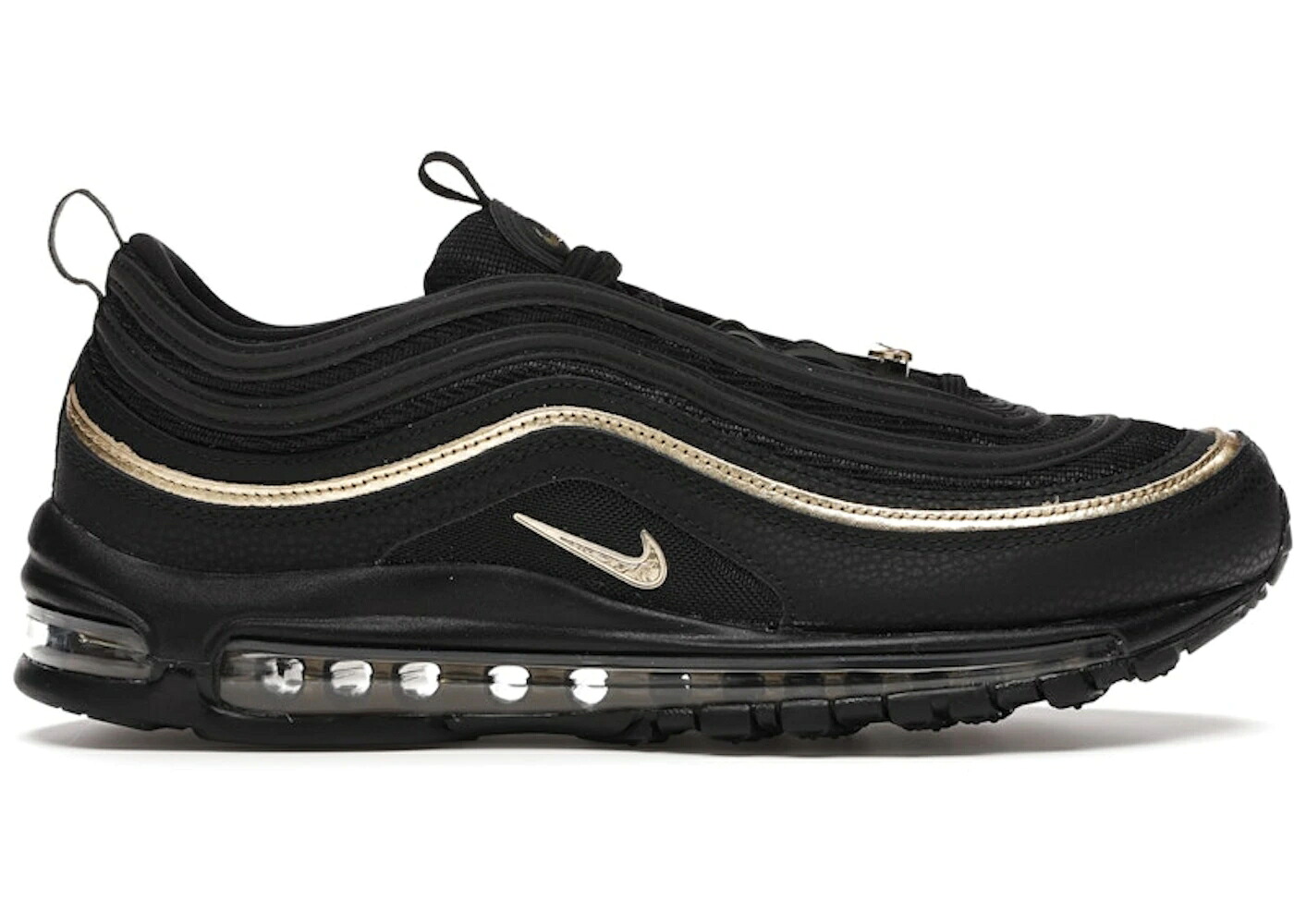 ナイキ マックス 黒いこと 黒いこと ゴールド エア湖マックス スニーカー メンズ NIKE AIR MAX 97 コマーシャル BLACK METALLIC GOLD / BLACK METALLIC GOLD