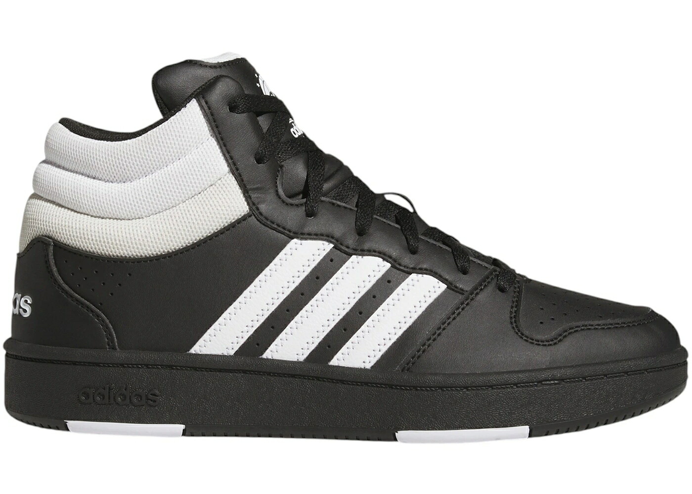 アディダス ミッド クラシック 黒色 ブラック 白色 ホワイト 灰色 グレー コア スニーカー メンズ ADIDAS HOOPS MID CLASSIC BLACK WHITE ORBIT GREY / CORE BLACK CLOUD WHITE ORBIT|スニケス