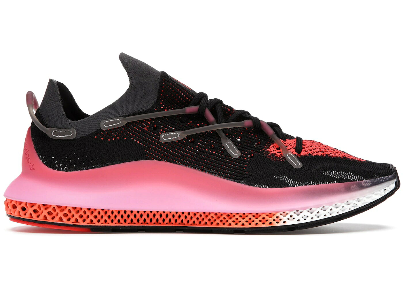 アディダス 黒いこと 黒いこと さくら色 橙 オレンジ色 スニーカー メンズ ADIDAS 4D FUSIO BLACK PINK ORANGE / BLACK PINK ORANGE