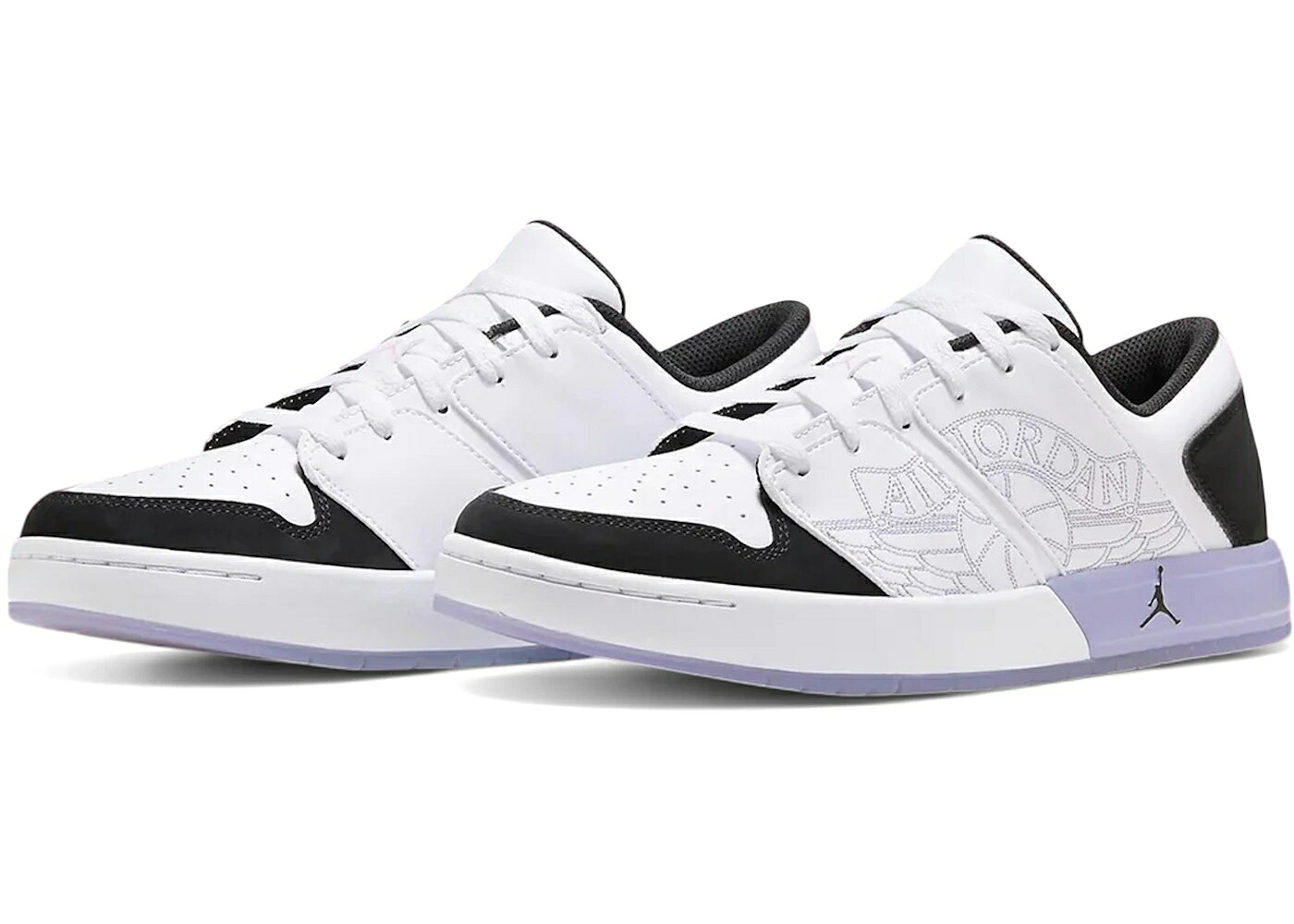 ナイキ ジョーダン 白いこと 白いこと 黒いこと 黒いこと スニーカー メンズ JORDAN NU RETRO 1 LOW DONGDAN / WHITE WHITE BLACK ICY LILAC