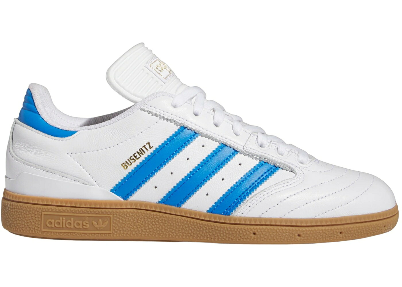 アディダス 白いこと 白いこと 青味 青み ゴールド スニーカー メンズ ADIDAS BUSENITZ CLOUD WHITE BLUE BIRD GOLD METALLIC / CLOUD WHITE BLUE BIRD GOLD
