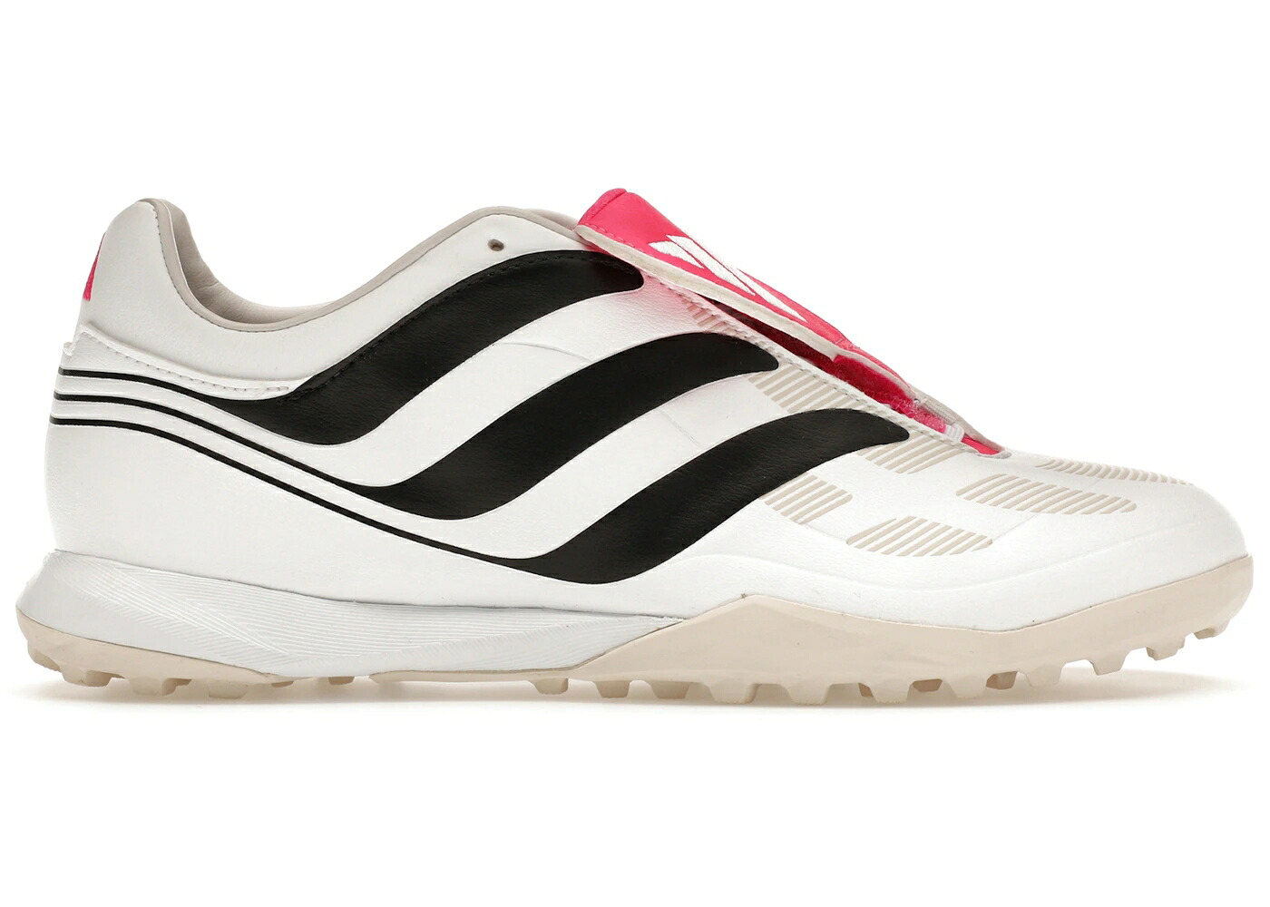 アディダス プレデター ターフ 白色 ホワイト チーム ショック ピンク コア 黒色 ブラック PRECISION.3 スニーカー メンズ ADIDAS PREDATOR TURF WHITE TEAM SHOCK PINK / CLOUD WHITE CORE BLACK TEAM