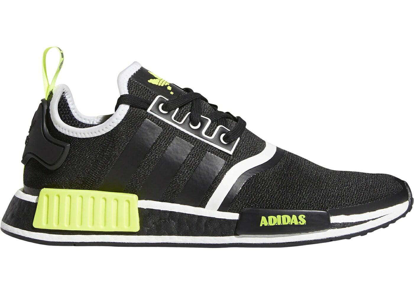 アディダス 黒色 ブラック 黄色 イエロー コア スニーカー メンズ ADIDAS NMD R1 BLACK SOLAR YELLOW / CORE BLACK SOLAR YELLOW CLOUD