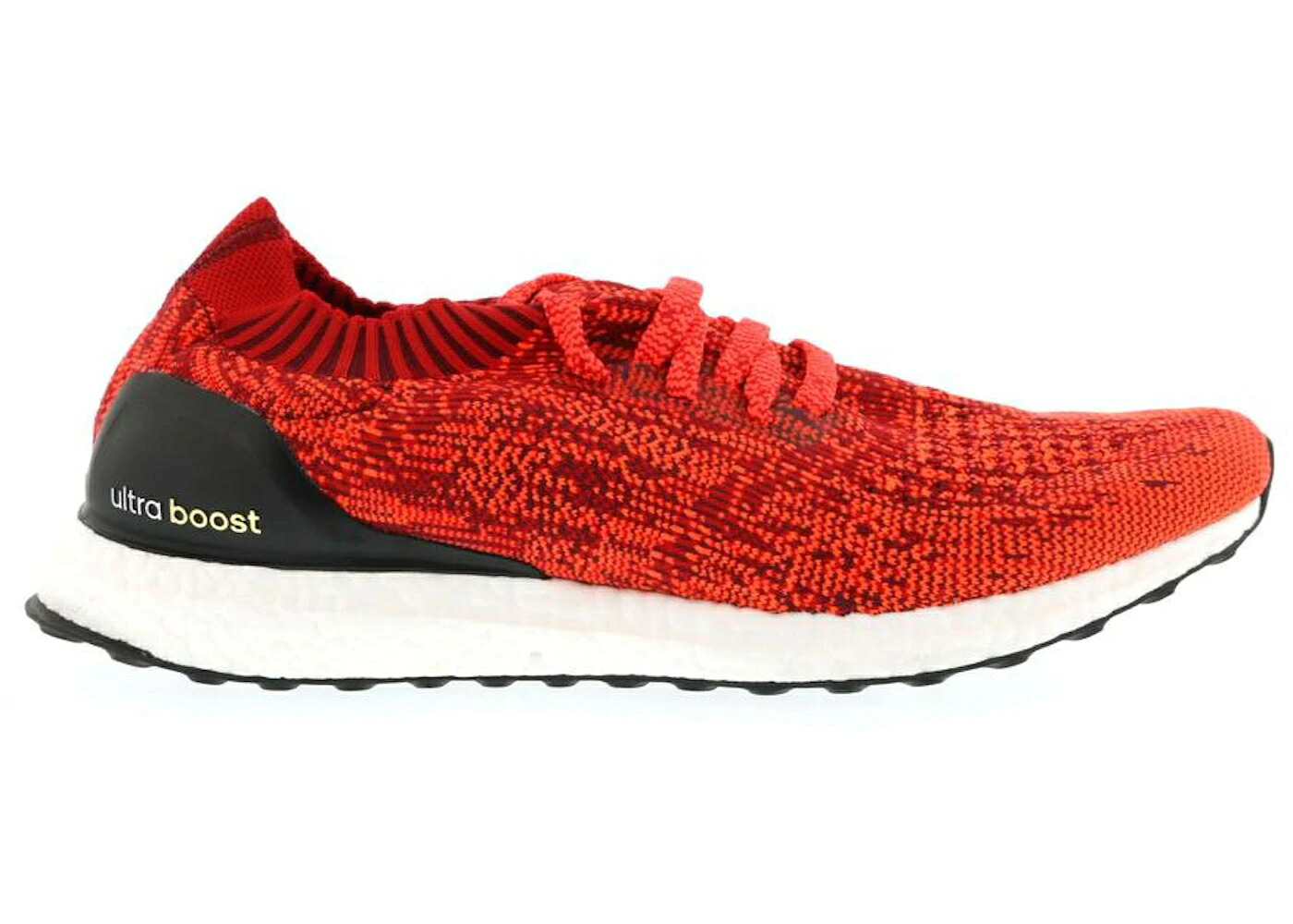 アディダス ウルトラ ブースト 赤 レッド コア 黒色 ブラック ウルトラブースト スニーカー メンズ ADIDAS ULTRA BOOST UNCAGED SOLAR RED / SCARLET SOLAR RED CORE BLACK｜スニケス