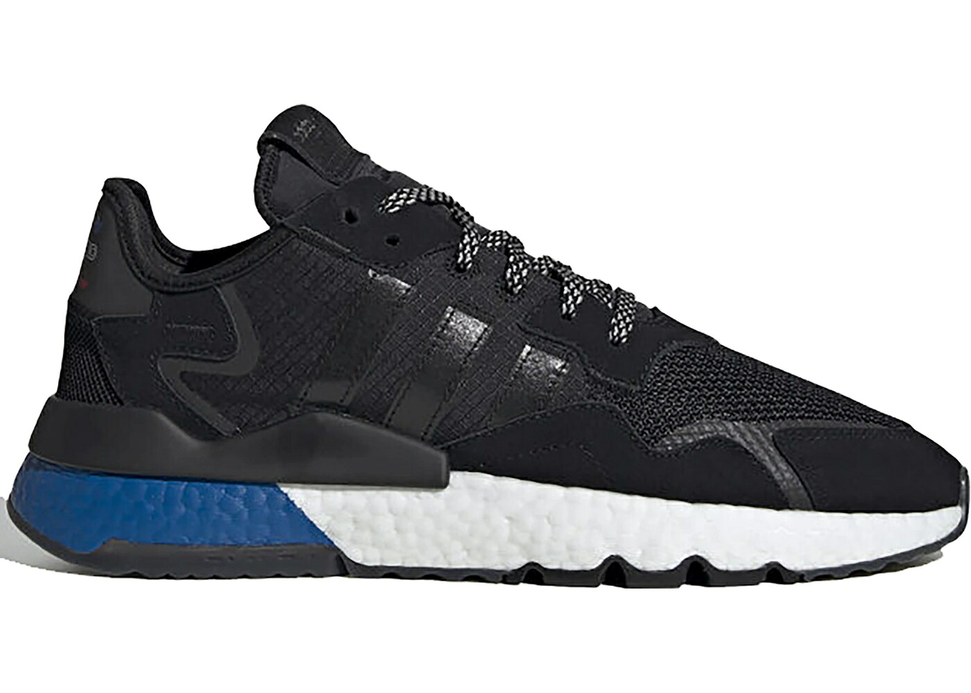 アディダス ジョガーパンツ コア 黒色 ブラック 青色 ブルー スニーカー メンズ ADIDAS NITE JOGGER CORE BLACK LUSH BLUE / CORE BLACK CORE BLACK LUSH BLUE