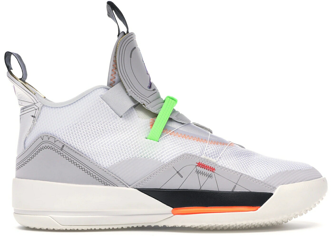 ナイキ ジョーダン 灰色 グレー 青色 ブルー 白色 ホワイト スニーカー メンズ JORDAN XXXIII VAST GREY / VAST GREY BLUE VOID WHITE SAIL