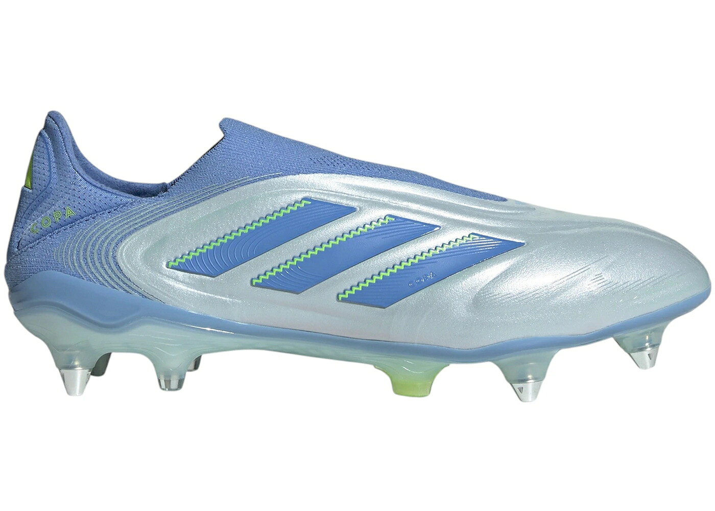 アディダス ピュア エリート 青色 ブルー フュージョン スニーカー メンズ ADIDAS COPA PURE 3 ELITE LACELESS SG HALO BLUE FUSION LUCID LEMON / HALO BLUE BLUE FUSION LUCID