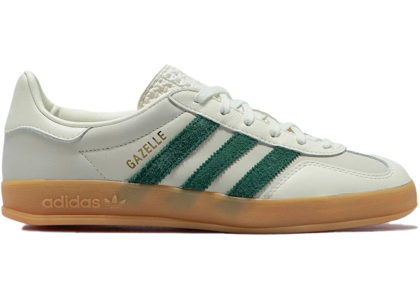 アディダス ガゼル 白色 ホワイト 緑 グリーン スニーカー メンズ ADIDAS GAZELLE INDOOR EMMI OFF WHITE DARK GREEN / OFF WHITE DARK GREEN FOOTWEAR
