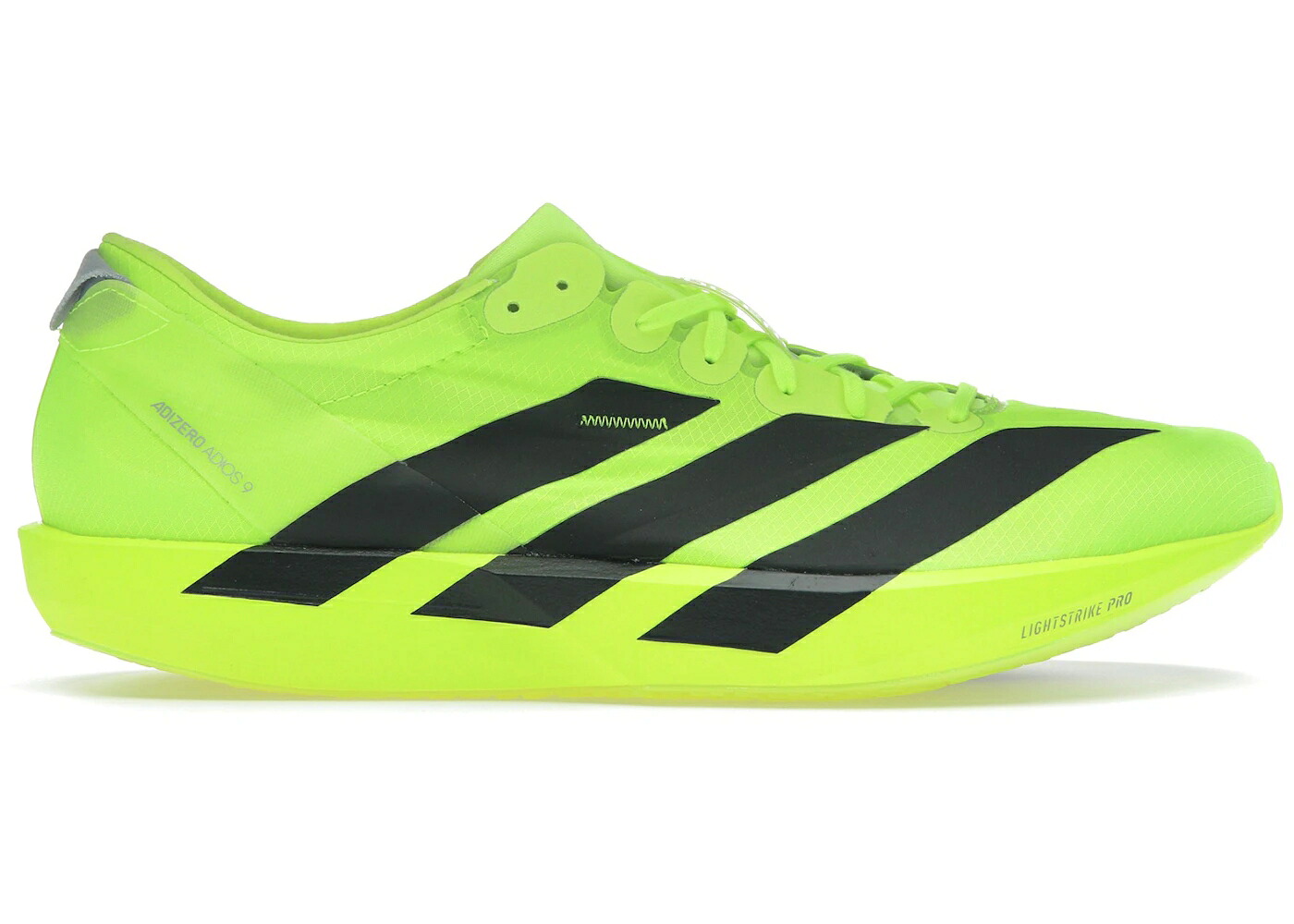 アディダス アディゼロ アディオス 黒いこと 黒いこと 中核グループ スニーカー メンズ ADIDAS ADIZERO ADIOS 9 LUCID LEMON BLACK / LUCID LEMON CORE BLACK MATTE