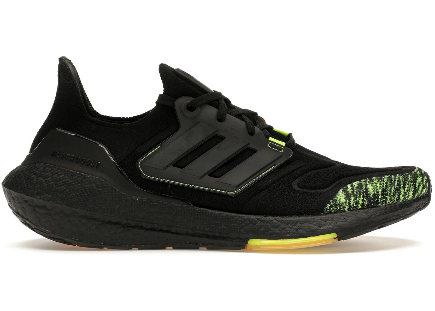 アディダス ウルトラ ブースト 黒色 ブラック 黄色 イエロー コア ウルトラブースト スニーカー メンズ ADIDAS ULTRA BOOST 22 BLACK SOLAR YELLOW / CORE BLACK CORE BLACK SOLAR
