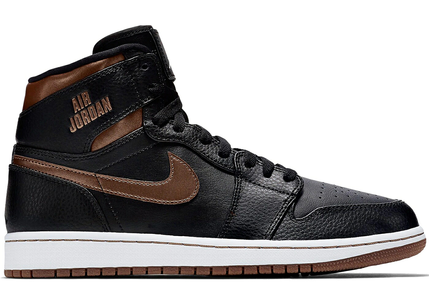 ナイキ ジョーダン 黒色 ブラック 銅 ブロンズ スニーカー メンズ JORDAN 1 RETRO RARE AIR BLACK BRONZE / BLACK BRONZE