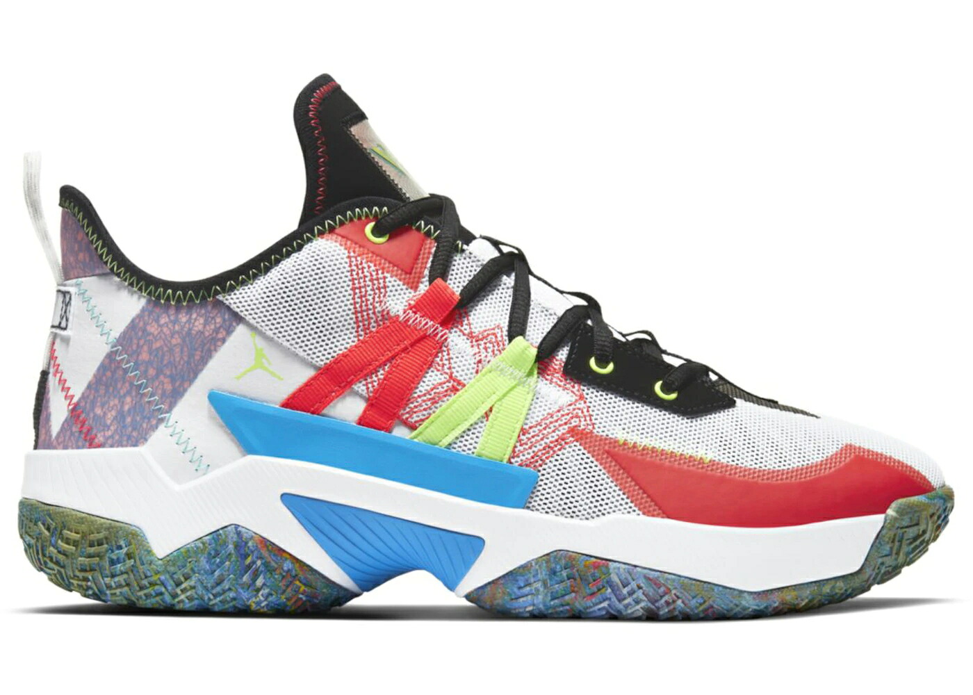 ナイキ ジョーダン ウェストブルック 白いこと 白いこと 緑 緑であること スニーカー メンズ JORDAN WESTBROOK ONE TAKE 2 WHITE MULTI / WHITE GHOST GREEN INFRARED 23