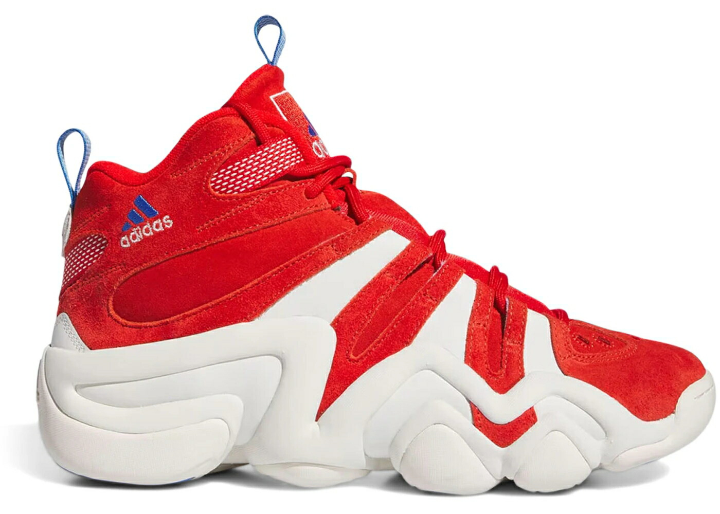 アディダス クレイジー 赤 レッド 白色 ホワイト スニーカー メンズ ADIDAS CRAZY 8 PHILLY / RED CLOUD WHITE BRIGHT ROYAL