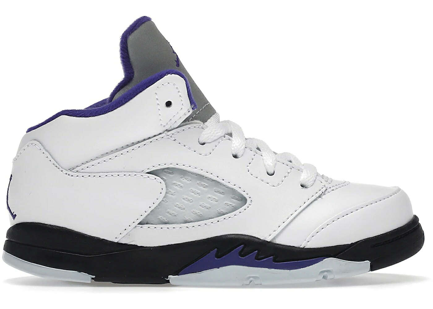 ナイキ ジョーダン 諧調 コン吊りひも 白いこと 白いこと 黒いこと 黒いこと お坊っちゃん キッズ JORDAN 5 RETRO DARK CONCORD (TD) / WHITE DARK CONCORD BLACK