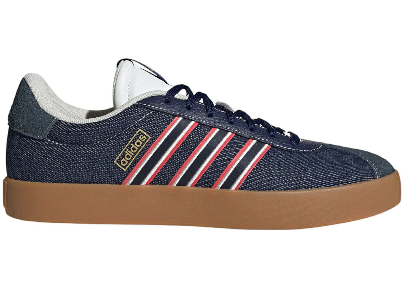 アディダス 厚地の外套 青碧 青碧 ジーンズ 中核グループ 白いこと 白いこと 3.0 スニーカー メンズ ADIDAS VL COURT DARK BLUE DENIM / DARK BLUE AURORA INK CORE WHITE