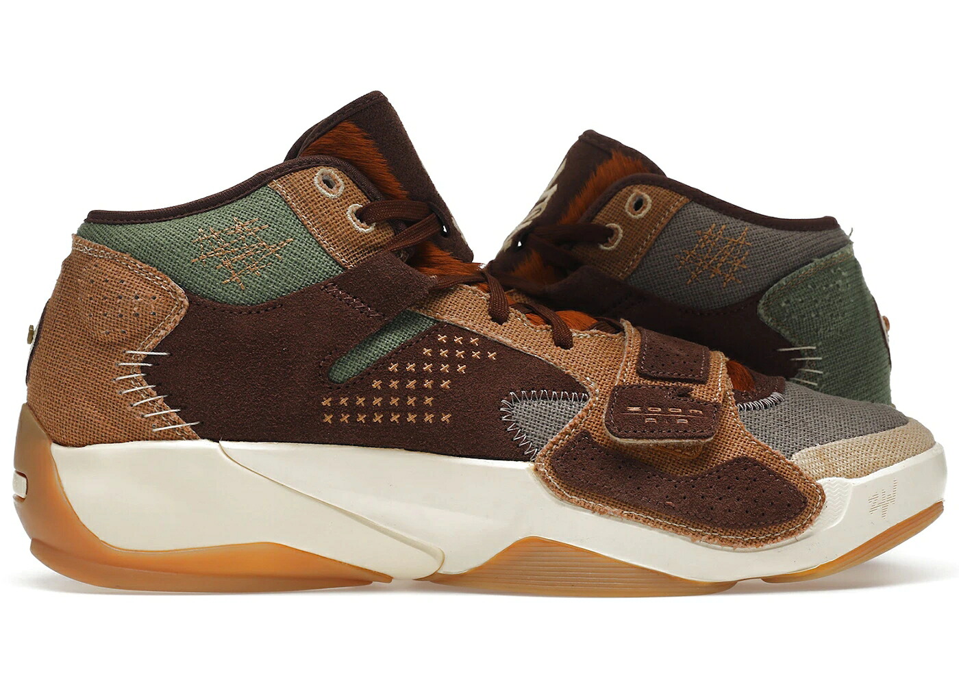 ナイキ ジョーダン 赤銅色 赤銅色 スニーカー メンズ JORDAN ZION 2 VOODOO / FLAX MUSLIN SESAME FAUNA BROWN