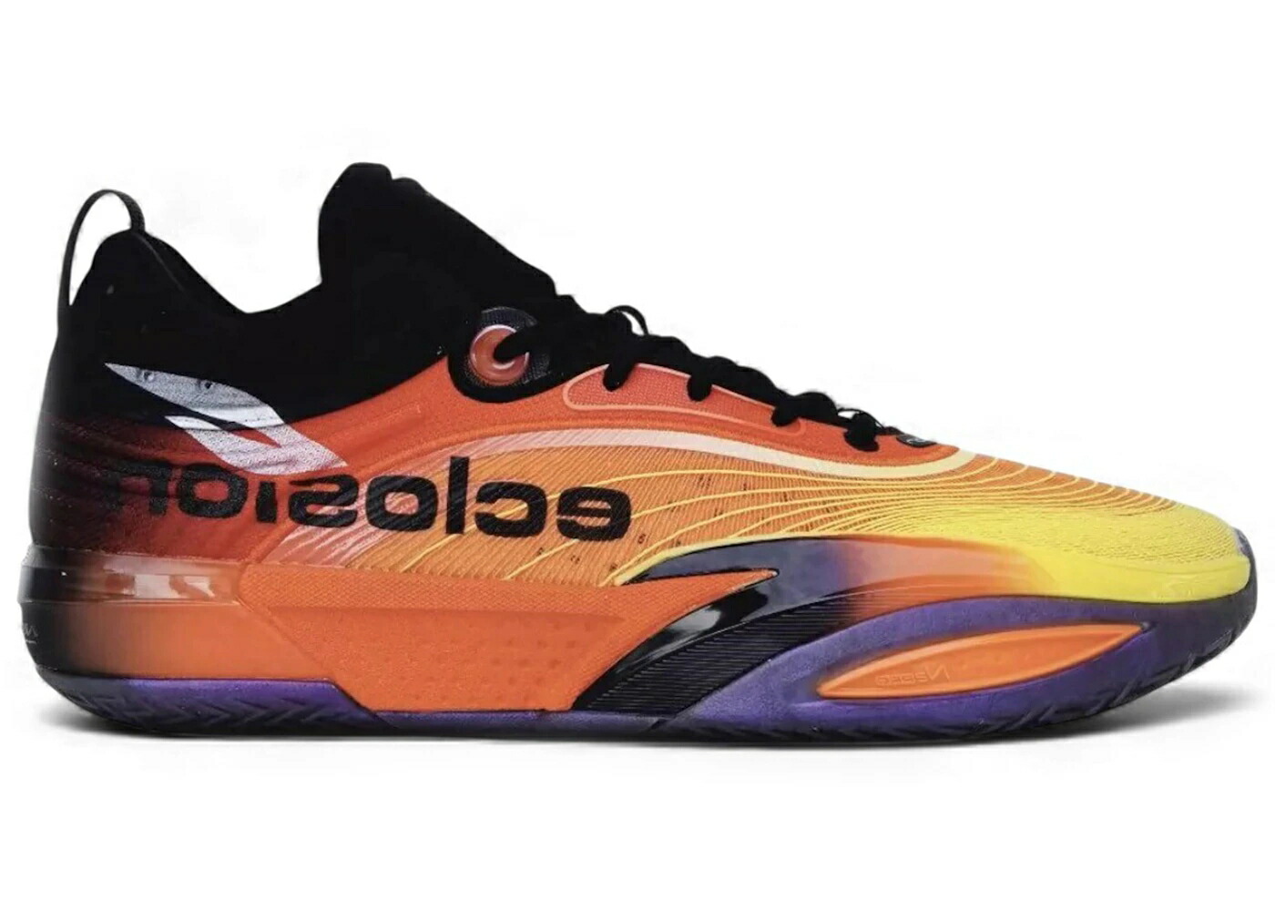 橙 オレンジ色 黒いこと 黒いこと 紫 パープル スニーカー メンズ ANTA SNEAKERVERSE SV ECLOSION TYPE 2 LT ORANGE / ORANGE BLACK PURPLE