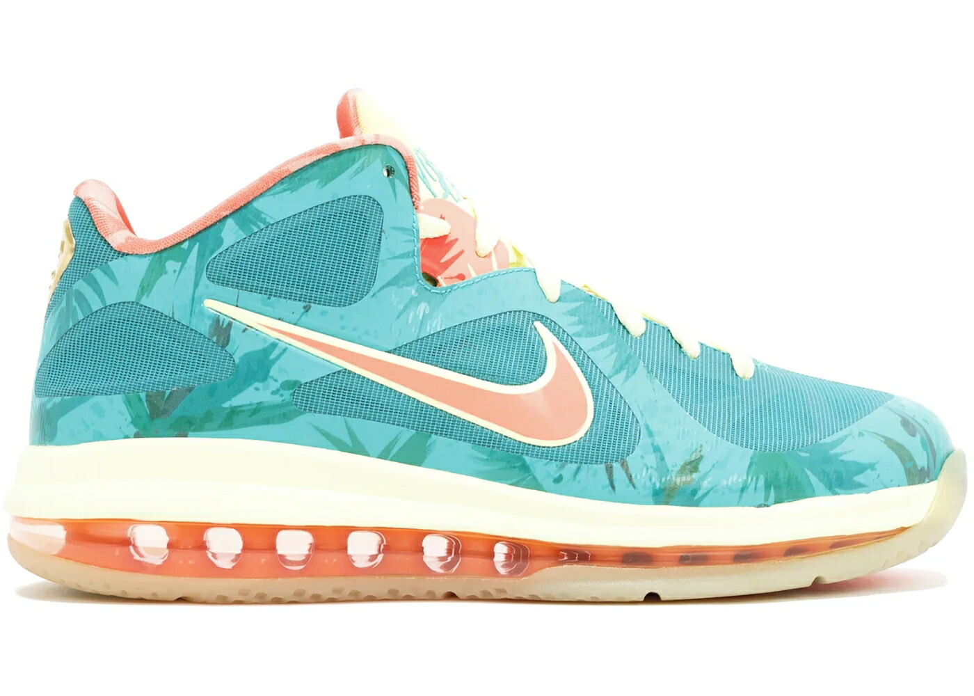 ナイキ レブロン 意趣晴らし 黄味がかった 黄色 橙 オレンジ色 スニーカー メンズ NIKE LEBRON 9 LOW REVERSE LEBRONALD PALMER / TEAL YELLOW FLASH ORANGE