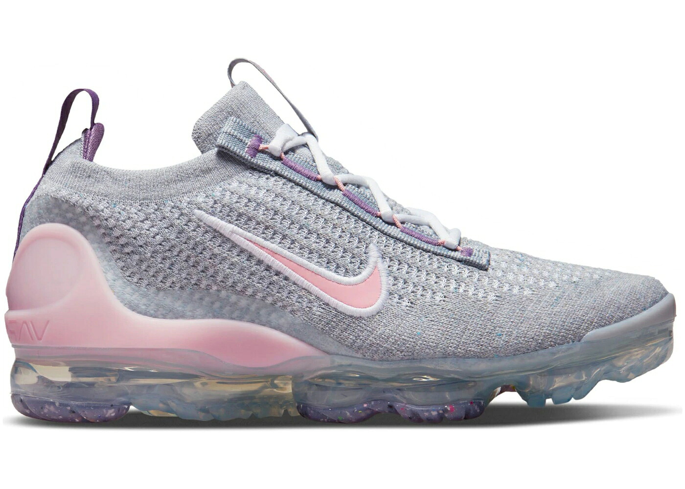 ナイキ 薄墨色 薄墨色 サクラ色 エアヴェイパーマックス お坊っちゃん キッズ NIKE AIR VAPORMAX 2021 FK WOLF GREY (GS) / WOLF GREY LIGHT PINK もの言う花 マタニティ スニーカー