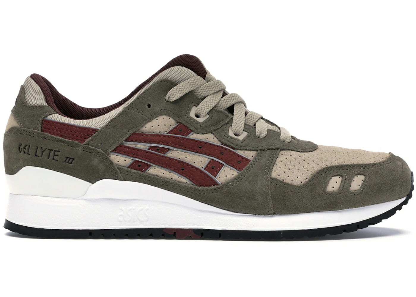 アシックス ゲルライト ワイン色 バーガンディー スニーカー メンズ ASICS GEL-LYTE III PATTA BIRCH BURGUNDY / BIRCH BURGUNDY