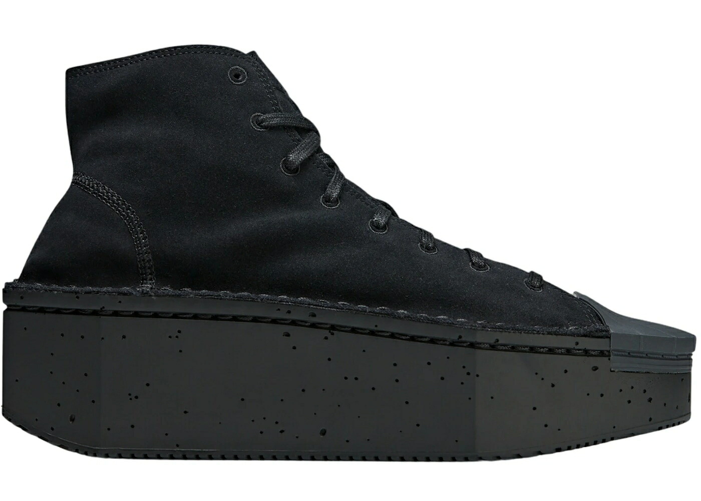 アディダス 厚地の外套 黒いこと 黒いこと スニーカー メンズ ADIDAS Y-3 BRICK COURT HI BLACK / BLACK BLACK BLACK
