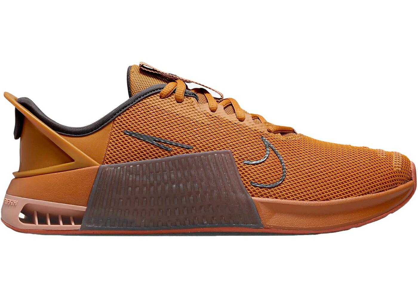 ナイキ 橙 オレンジ モナーク 茶色 ブラウン スニーカー メンズ NIKE METCON 9 FLYEASE CAMPFIRE ORANGE / MONARCH AMBER BROWN CAMPFIRE