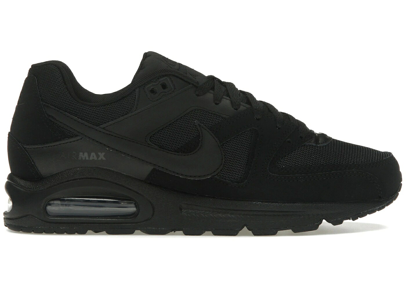 ナイキ マックス 命令すること なめし革 黒いこと 黒いこと 大気圏マックス スニーカー メンズ NIKE AIR MAX COMMAND LEATHER BLACK /