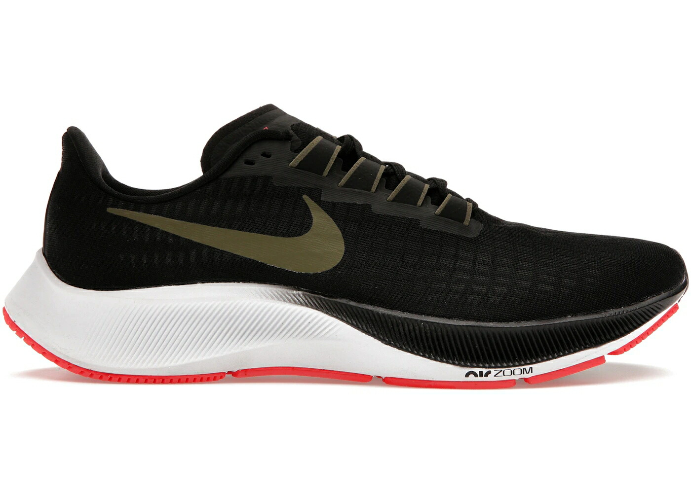 ナイキ ズーム ペガサス 黒色 ブラック オリーブ オーラ レーザー クリムゾン ズームペガサス スニーカー メンズ NIKE AIR ZOOM PEGASUS 37 BLACK OLIVE AURA / BLACK OLIVE AURA LASER CRIMSON