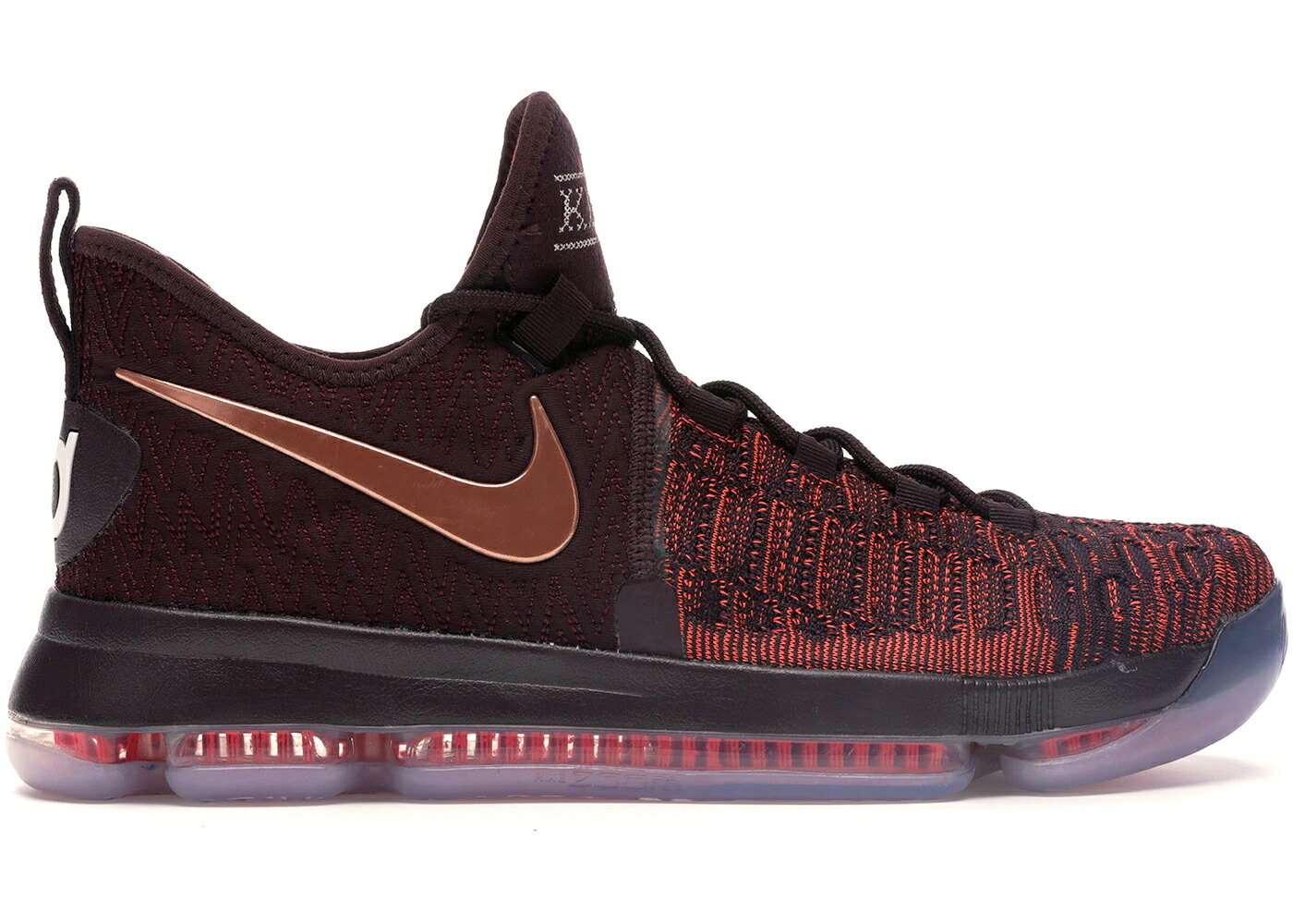 ナイキ ディープ ぶどう酒色 バーガンディー 赤 赤いこと スニーカー メンズ NIKE KD 9 THE SAUCE / DEEP BURGUNDY METALLIC RED