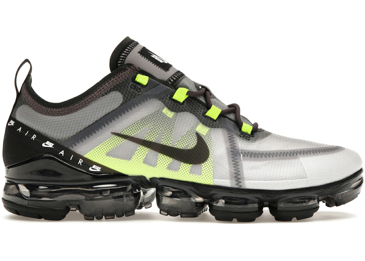 ナイキ 薄墨色 薄墨色 黒いこと 黒いこと サンダー エアヴェイパーマックス スニーカー メンズ NIKE AIR VAPORMAX 2019 ATMOSPHERE GREY / ATMOSPHERE GREY BLACK THUNDER