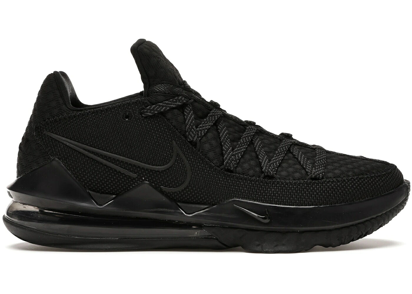 ナイキ レブロン 黒いこと 黒いこと 薄墨色 薄墨色 スニーカー メンズ NIKE LEBRON 17 LOW TRIPLE BLACK / BLACK BLACK DARK GREY BLACK