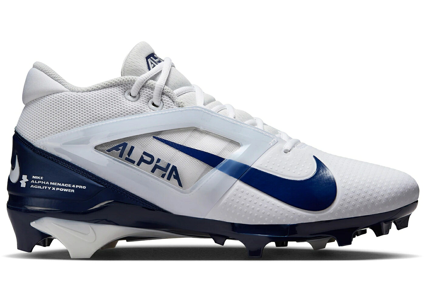 ナイキ アルファ 労働者階級 白いこと 白いこと 紺色 米国海軍 スニーカー メンズ NIKE ALPHA MENACE 4 PRO WHITE MIDNIGHT NAVY / WHITE MIDNIGHT NAVY PHOTON DUST