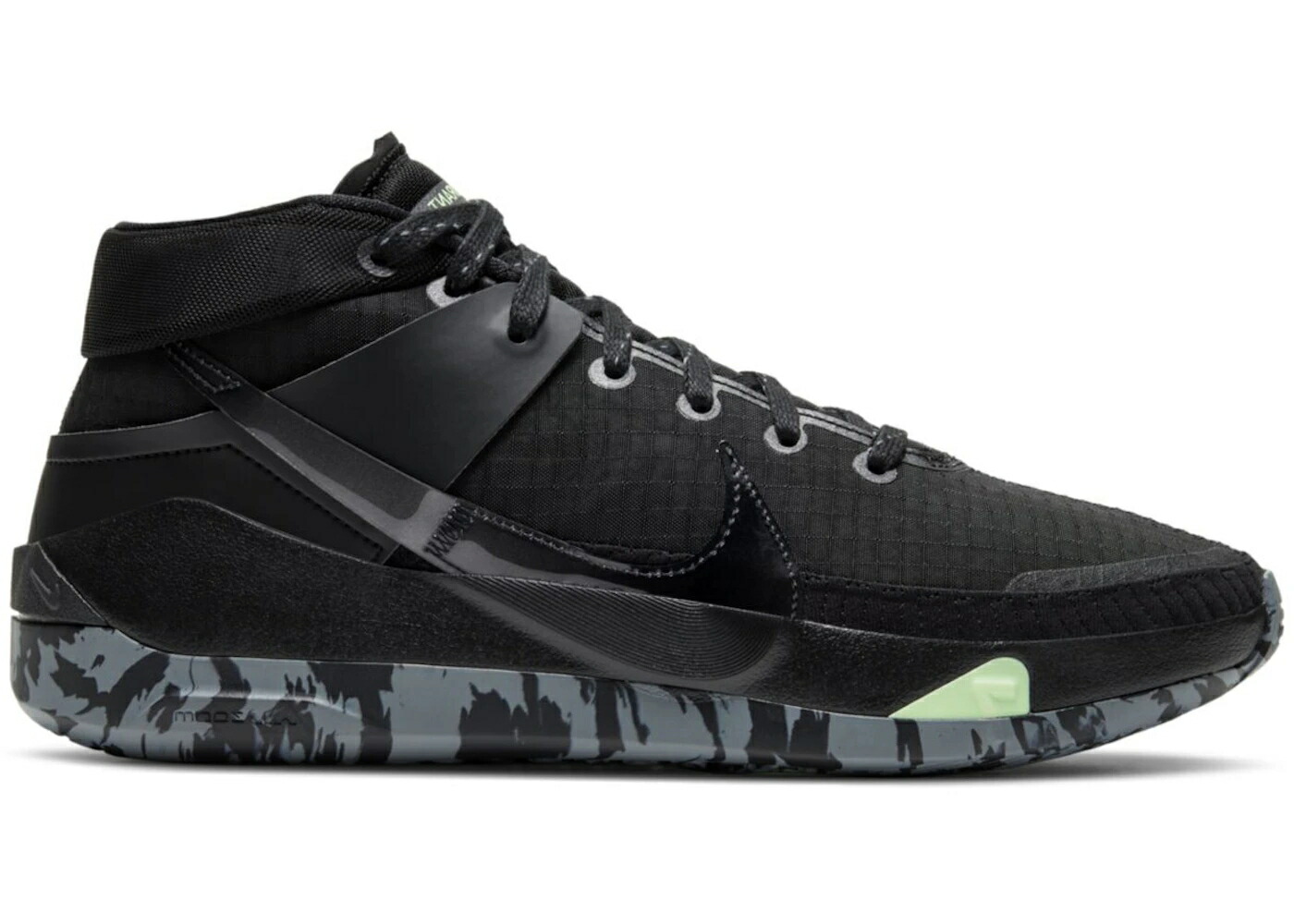 ナイキ サーティーン カモ柄 黒色 ブラック 灰色 グレー クール スニーカー メンズ NIKE KD 13 CAMO SOLE / BLACK METALLIC DARK GREY COOL