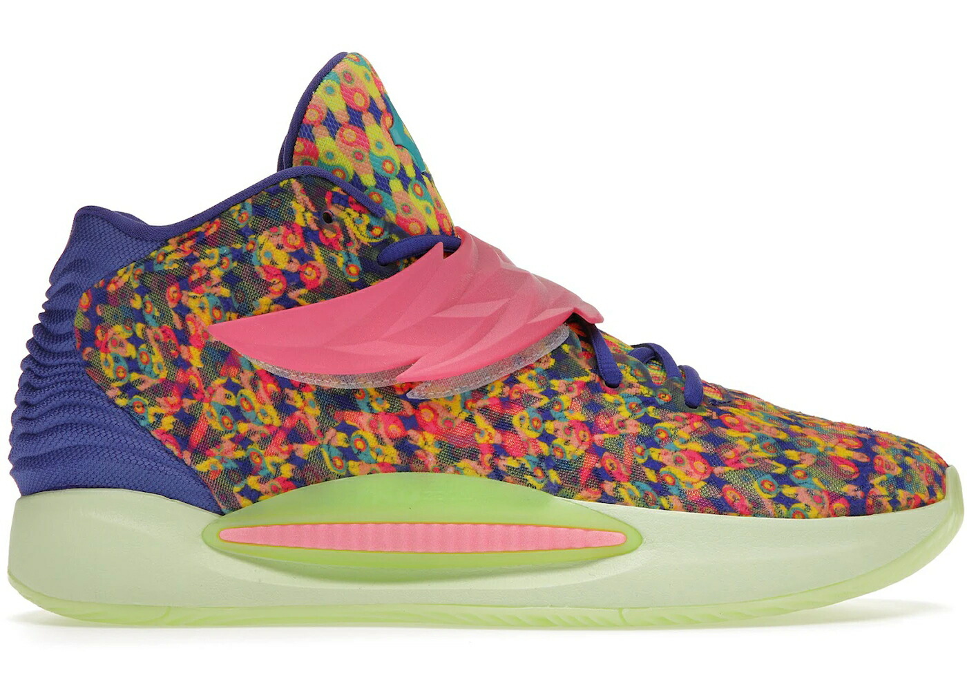 ナイキ ピンク 青色 ブルー ロンイングリッシュ スニーカー メンズ NIKE KD 14 RON ENGLISH 1 / LAPIS HYPER PINK TURQUOISE BLUE