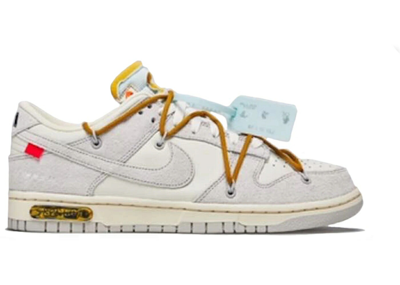 ナイキ ダンク 象牙色 薄墨色 薄墨色 ダンクロー スニーカー メンズ NIKE DUNK LOW OFF-WHITE LOT 37 / SAIL NEUTRAL GREY OCHRE