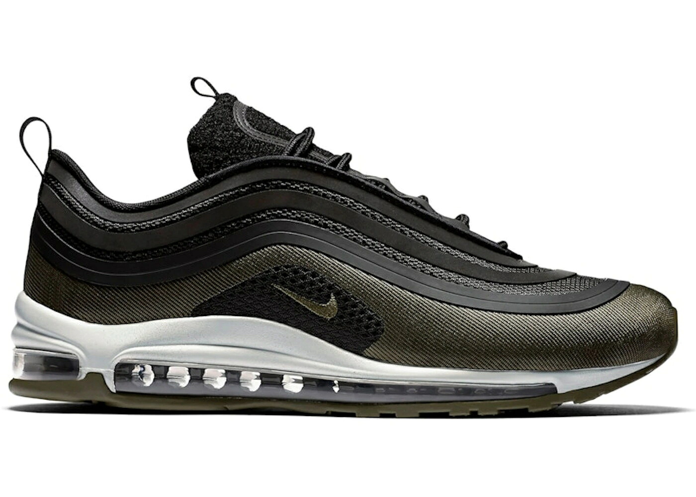ナイキ マックス ウルトラ 黒いこと 黒いこと オリーブ 大気圏マックス スニーカー メンズ NIKE AIR MAX 97 ULTRA 17 HAL BLACK OLIVE / BLACK MEDIUM OLIVE LIGHT PUMICE