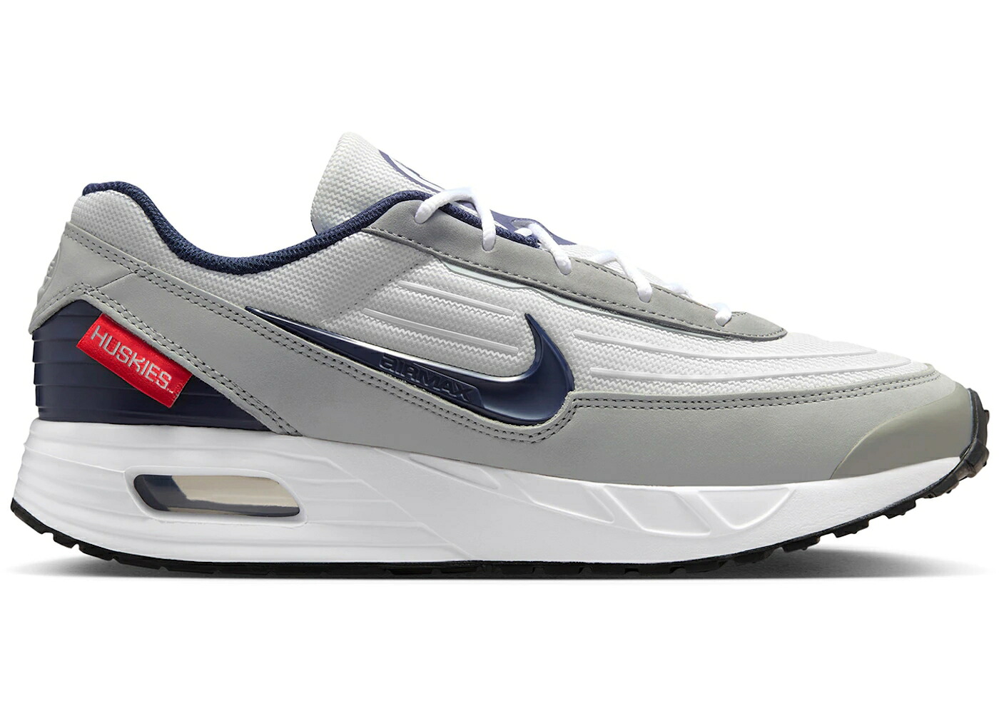 ナイキ マックス コネチカット 白色 ホワイト 灰色 グレー カレッジ エアマックス スニーカー メンズ NIKE AIR MAX VERSE UCONN / WHITE LIGHT SMOKE GREY COLLEGE｜スニケス