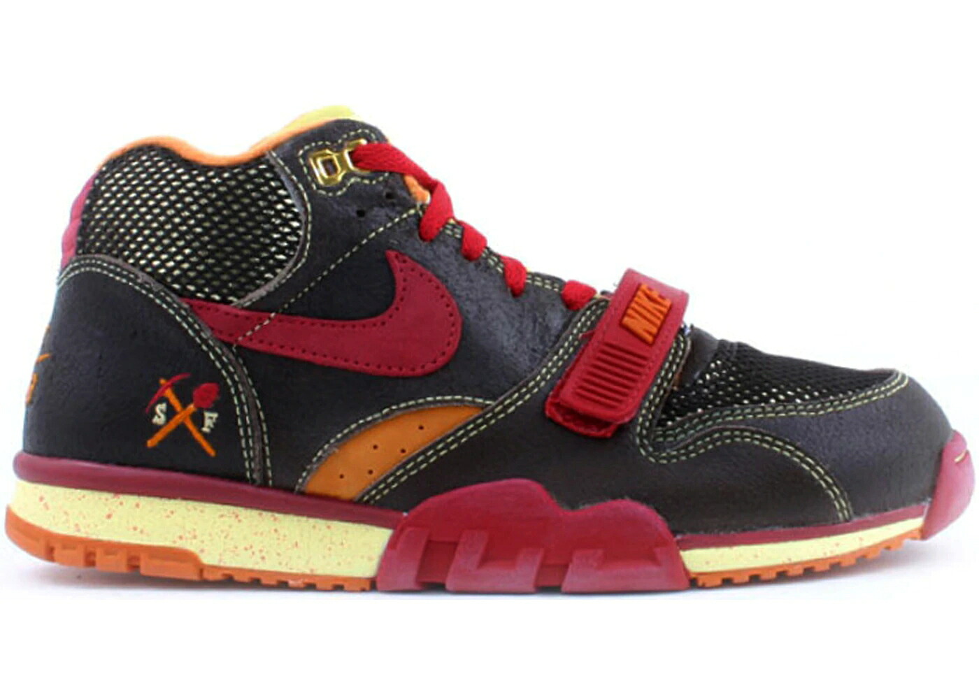 ナイキ 調教師 エスビー ハフ ゴールド 赤銅色 赤銅色 エア湖調教師 スニーカー メンズ NIKE AIR TRAINER 1 SB HUF GOLD DIGGER / BAROQUE BROWN PAPRIKA