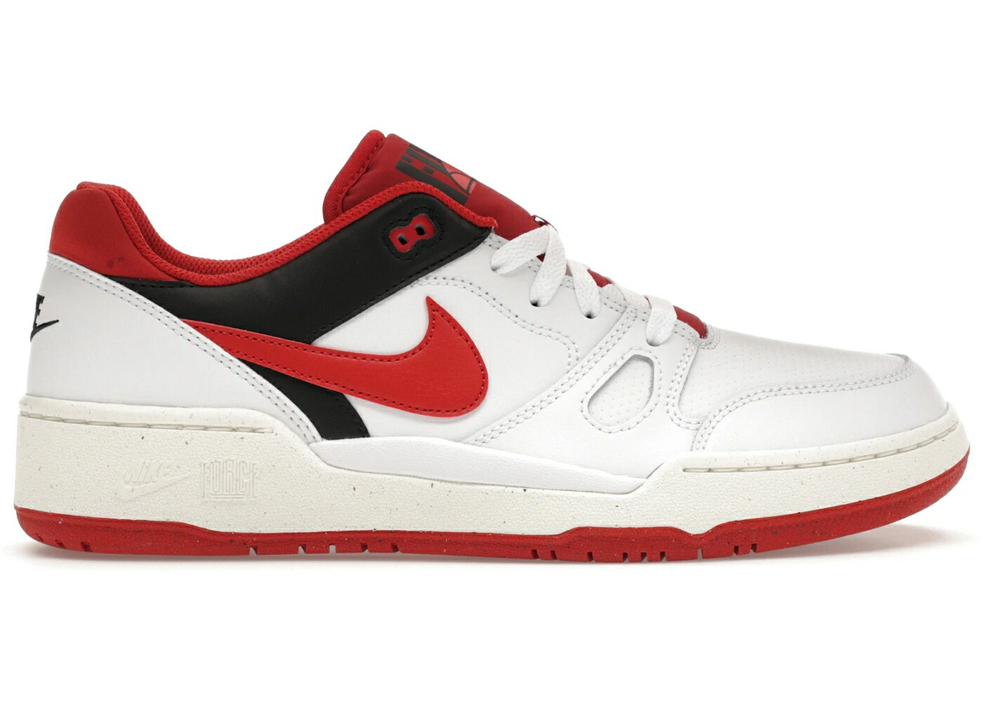 ナイキ 白色 ホワイト 赤 レッド 黒色 ブラック スニーカー メンズ NIKE FULL FORCE LOW WHITE RED BLACK / WHITE RED BLACK