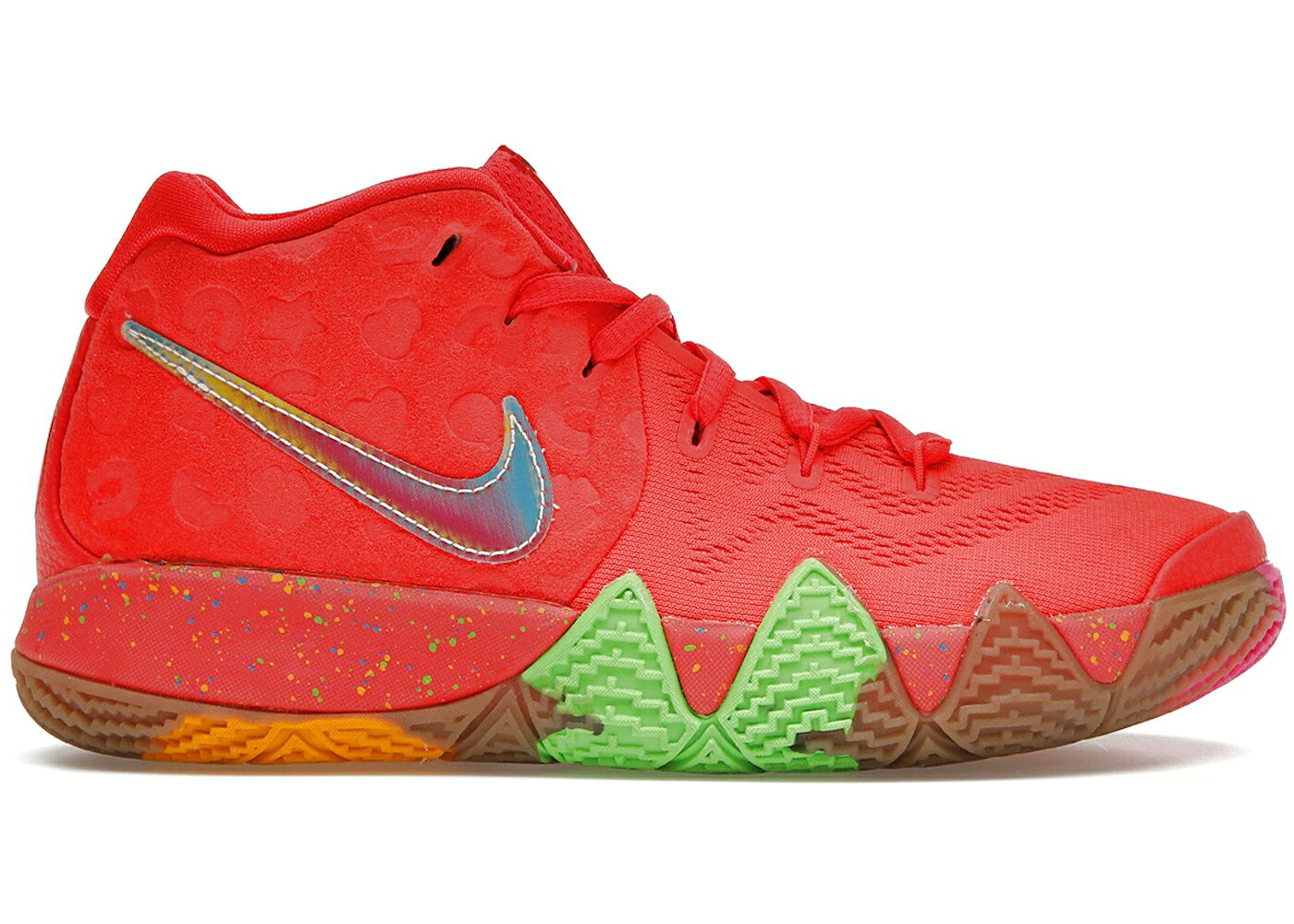 ナイキ カイリー クリムゾン お坊っちゃん キッズ NIKE KYRIE 4 LUCKY CHARMS (GS) / BRIGHT CRIMSON MULTI COLOR もの言う花 マタニティ スニーカー
