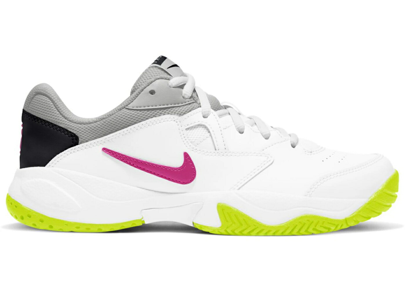 ナイキ コート ライト 白色 ホワイト ライム 灰色 グレー レーザー WOMEN'S スニーカー レディース NIKE COURT LITE 2 WHITE HOT LIME (WOMEN'S) / WHITE HOT LIME GREY FOG LASER