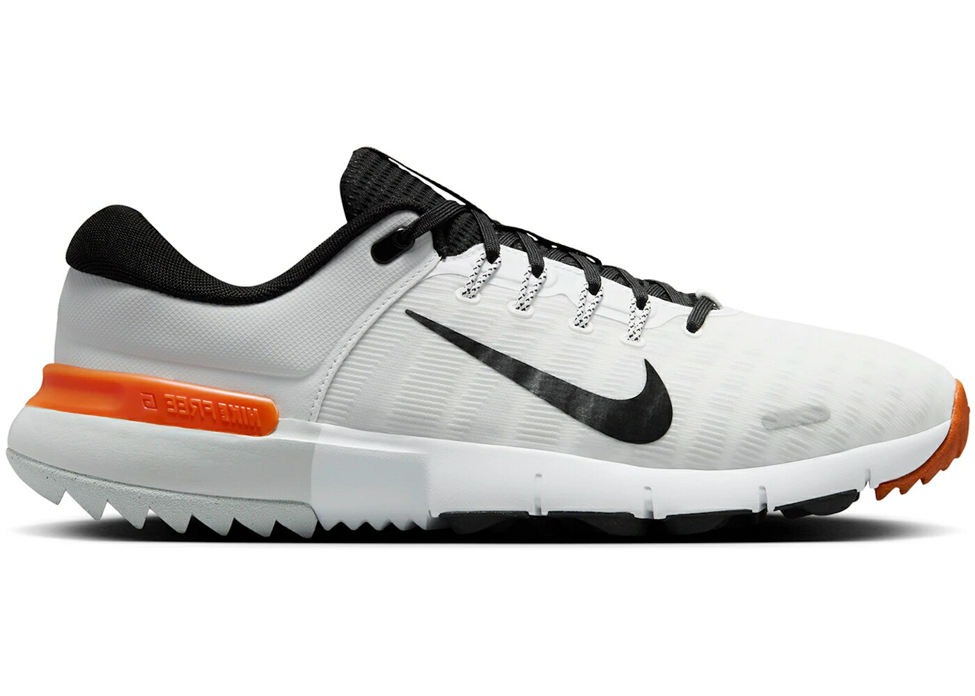 ナイキ フリー ゴルフ 白色 ホワイト 橙 オレンジ 黒色 ブラック スニーカー メンズ NIKE FREE GOLF NEXT NATURE WHITE SAFETY ORANGE BLACK / WHITE SAFETY ORANGE BLACK
